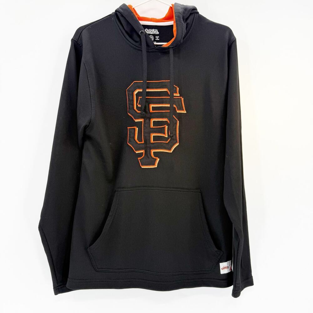 Stitches‎ Unisex Black & Orange SF Giants Hoodie Small